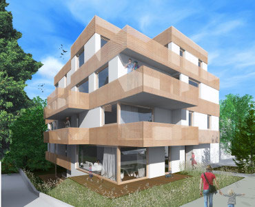 Wienwert Projekt S19, 1140 Wien,  Satzberggasse 19, Foto_Visualisierung, hma Hann Mitterecker Architekten