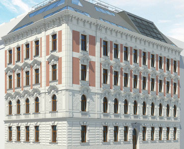 Wienwert Projekt R14, Riglergasse 14 - Aussenansicht, 1180 Wien, Foto_Visualisierung Architekt Dipl. Ing. Alexander Kubiczek